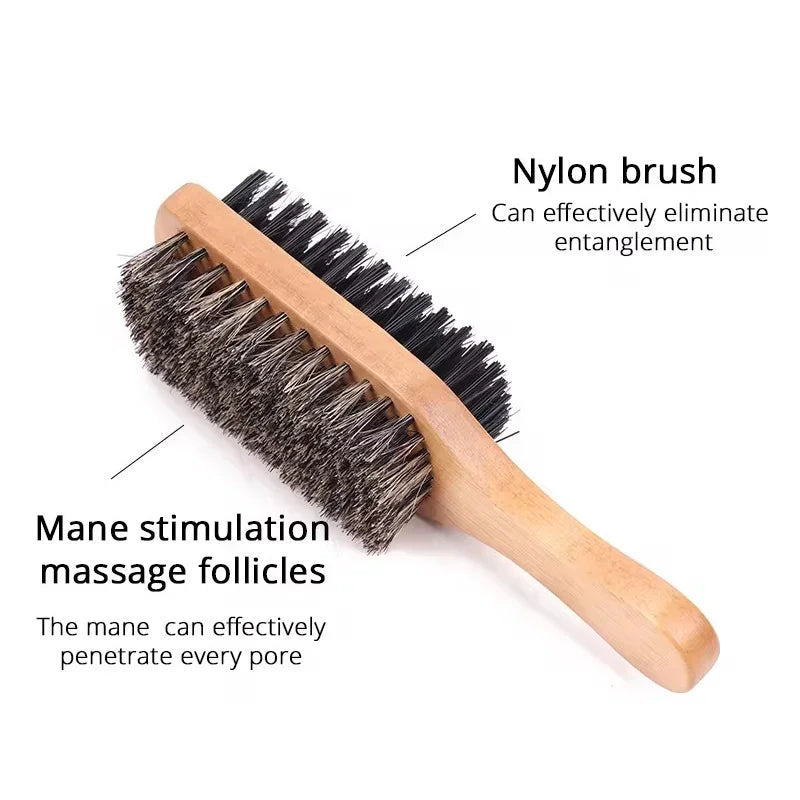 Men's Double-side Beard Brush Multifunctional Household Neck Dust Beard Grooming Haircut Scrubber Brush Salon Hairdressing Tools