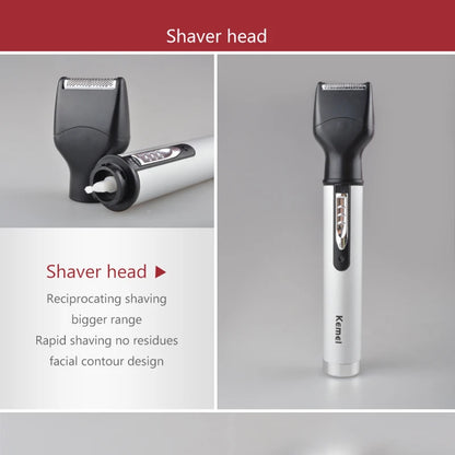 Kemei All in one grooming kit For Men Electric Shaver Hair Trimmer Ear,Beard,Eyebrow, Face Shaving Machine Rechargeable razor