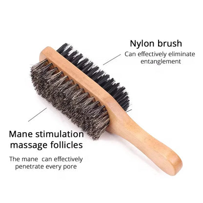 Men's Double-side Beard Brush Multifunctional Household Neck Dust Beard Grooming Haircut Scrubber Brush Salon Hairdressing Tools