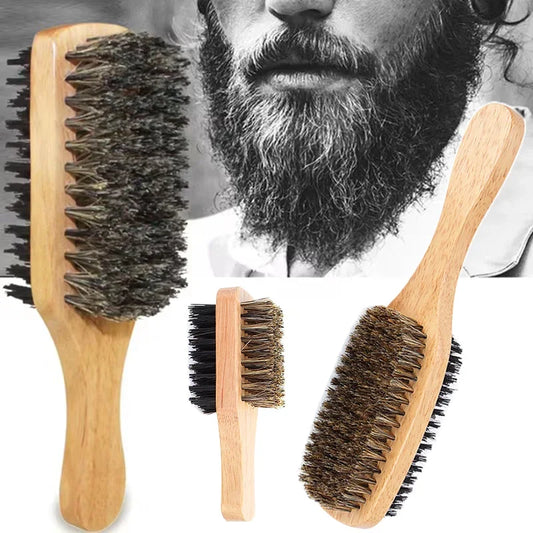 Men's Double-side Beard Brush Multifunctional Household Neck Dust Beard Grooming Haircut Scrubber Brush Salon Hairdressing Tools
